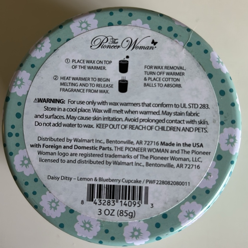 Lemon & Blueberry Cupcakes The Pioneer Woman Wax Melts Set - Picture 4 of 6